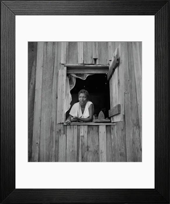 Framed Print : Wife of turpentine worker near DuPont, Georgia, 1937. Creator: Dorothea Lange Framed Print : Wife of turpentine worker near DuPont, Georgia, 1937. Creator: Dorothea Lange