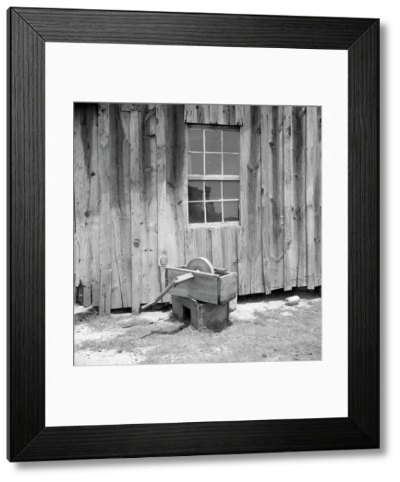 Framed Print : Side of a cotton cabin in Georgia, 1936. Creator: Dorothea Lange Framed Print : Side of a cotton cabin in Georgia, 1936. Creator: Dorothea Lange
