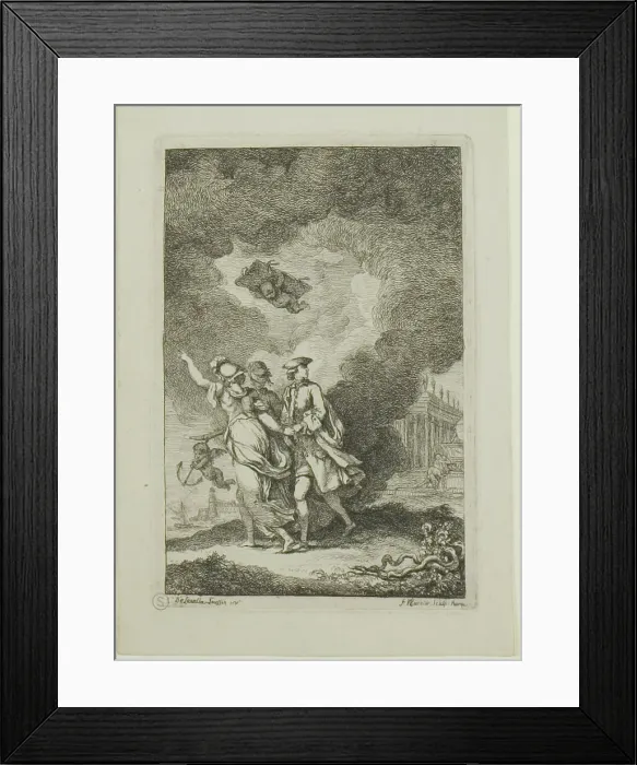 Framed Print : Plate from, Nella Venuta, 1764. Creator: Franz Edmund Weirotter Framed Print : Plate from, Nella Venuta, 1764. Creator: Franz Edmund Weirotter