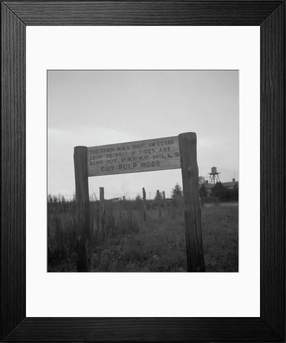 Framed Print : Roadsign near Fullerton, Louisiana, 1937. Creator: Dorothea Lange Framed Print : Roadsign near Fullerton, Louisiana, 1937. Creator: Dorothea Lange