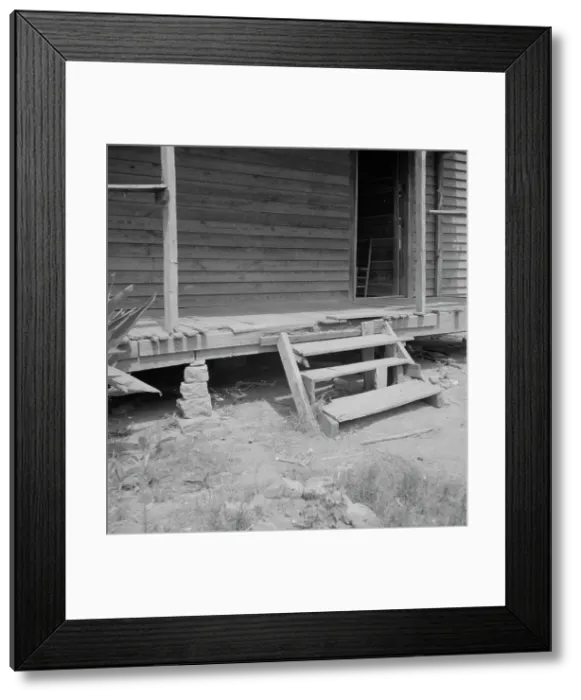 Framed Print : Home of a Greene County, Georgia, fieldhand, 1937. Creator: Dorothea Lange