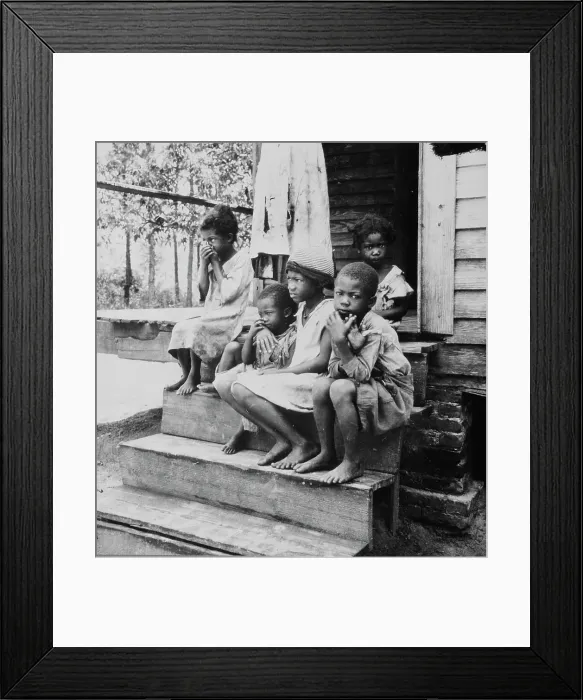 Framed Print : Children of turpentine worker near Cordele, Alabama, 1936. Creator: Dorothea Lange Framed Print : Children of turpentine worker near Cordele, Alabama, 1936. Creator: Dorothea Lange