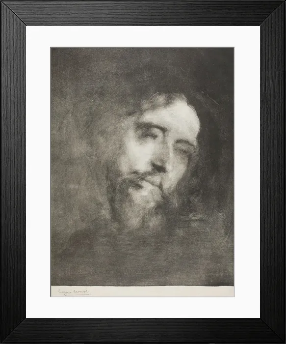 Framed Print : Alphonse Daudet, 1893. Creator: Eugene Carriere Framed Print : Alphonse Daudet, 1893. Creator: Eugene Carriere