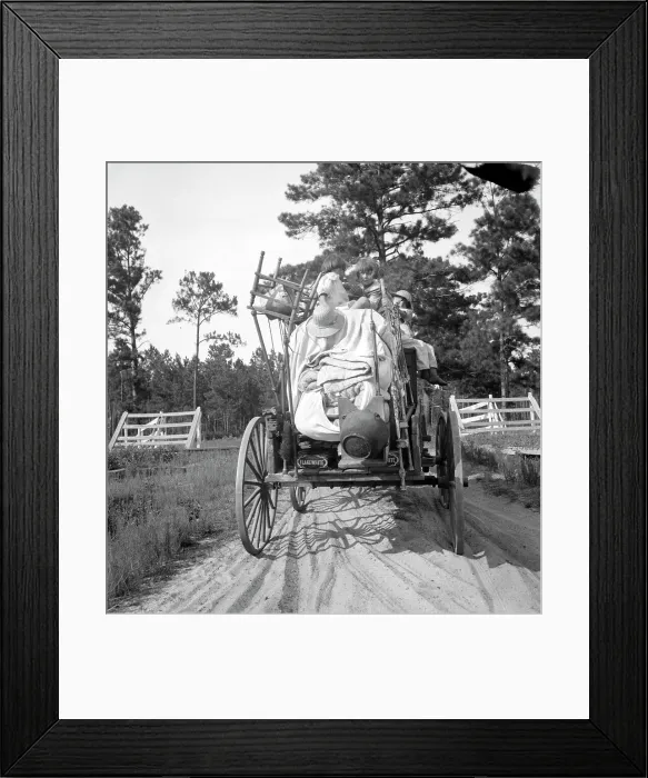 Framed Print : Moving day in the turpentine pine forest country, Northern Florida, 1936. Creator: Dorothea Lange Framed Print : Moving day in the turpentine pine forest country, Northern Florida, 1936. Creator: Dorothea Lange