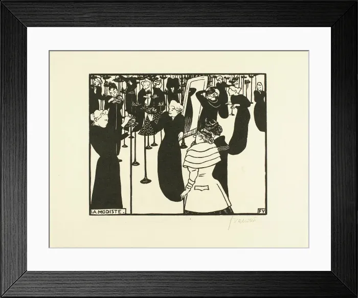Framed Print : The Milliner, 1894. Creator: Félix Vallotton Framed Print : The Milliner, 1894. Creator: Félix Vallotton
