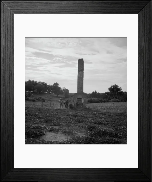 Framed Print : Standing chimneys, Greene County, Georgia, 1937. Creator: Dorothea Lange Framed Print : Standing chimneys, Greene County, Georgia, 1937. Creator: Dorothea Lange