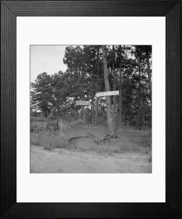 Framed Print : Georgia road sign, 1937. Creator: Dorothea Lange Framed Print : Georgia road sign, 1937. Creator: Dorothea Lange