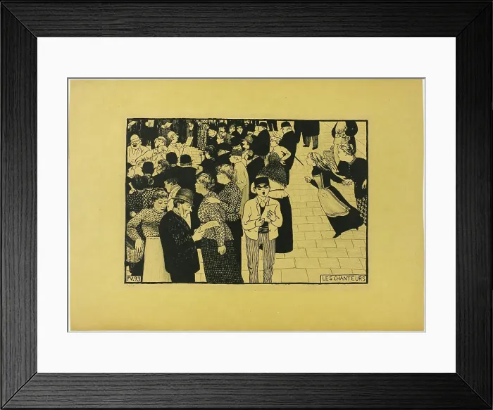 Framed Print : The Singers, 1893. Creator: Félix Vallotton Framed Print : The Singers, 1893. Creator: Félix Vallotton