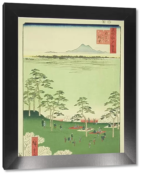 View to the North from Asuka Hill (Asukayama kita no chobo), from the series 'One Hundred... 1856. Creator: Ando Hiroshige. View to the North from Asuka Hill (Asukayama kita no chobo), from the series 'One Hundred... 1856