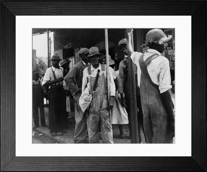 Framed Print : Peach pickers, Muscella, Georgia, 1936. Creator: Dorothea Lange Framed Print : Peach pickers, Muscella, Georgia, 1936. Creator: Dorothea Lange
