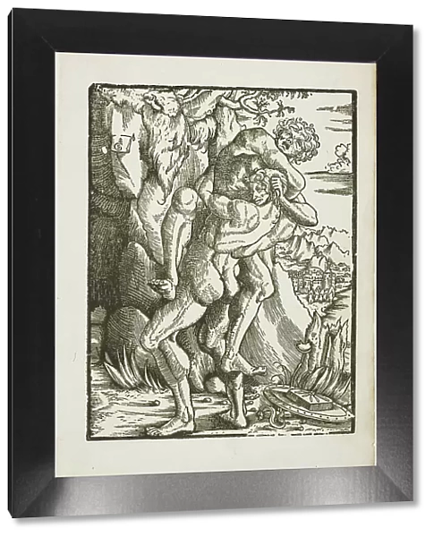 The Labors of Hercules: Hercules and Antaeus, c. 1528. Creator: Gabriel Salmon