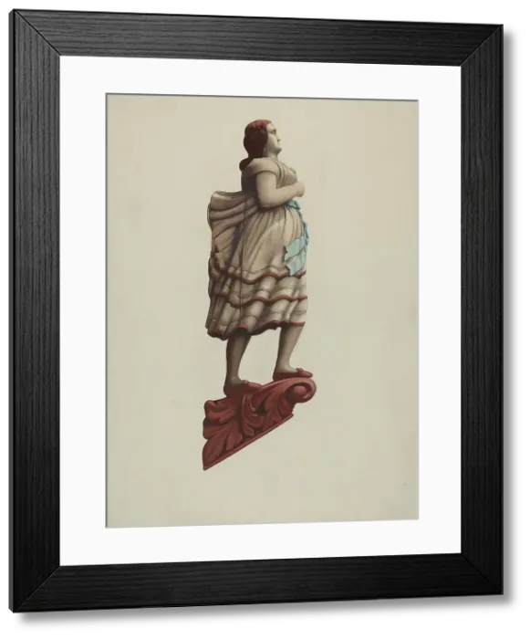 Framed Print : Figurehead, c. 1938. Creator: Frances Cohen