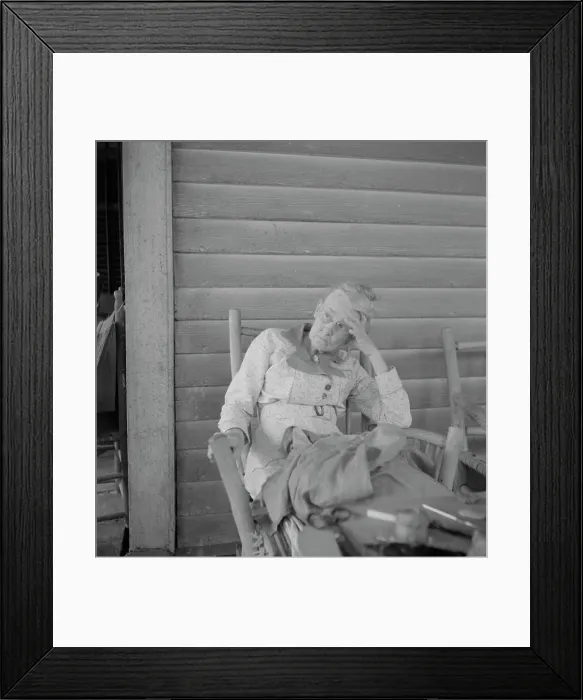 Framed Print : Southern lady on the veranda of the Big House at the Wray Plantation, Georgia, 1937. Creator: Dorothea Lange. Southern lady on the veranda of the Big House at the Wray Plantation, Georgia, 1937. Creator: Dorothea Lange Framed Print : Southern lady on the veranda of the Big House at the Wray Plantation, Georgia, 1937. Creator: Dorothea Lange. Southern lady on the veranda of the Big House at the Wray Plantation, Georgia, 1937. Creator: Dorothea Lange