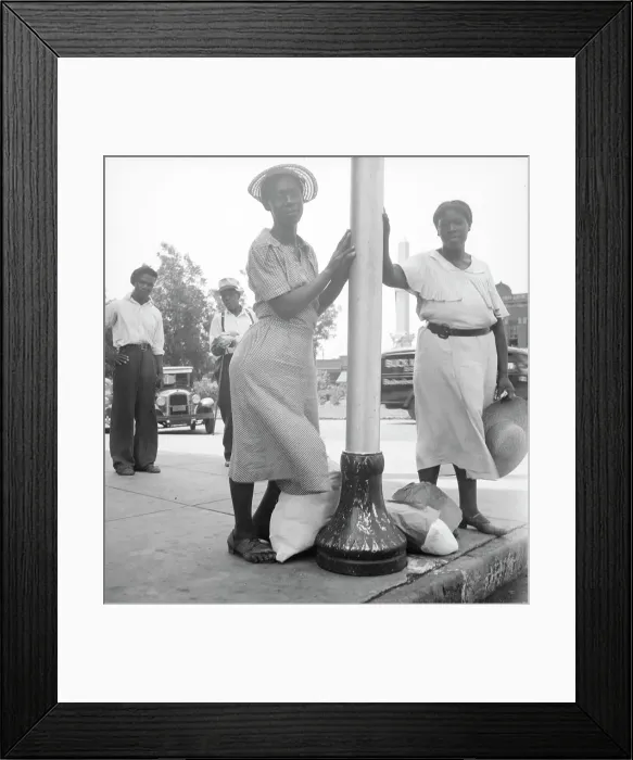 Framed Print : Street scene, Macon, Georgia, 1936. Creator: Dorothea Lange Framed Print : Street scene, Macon, Georgia, 1936. Creator: Dorothea Lange