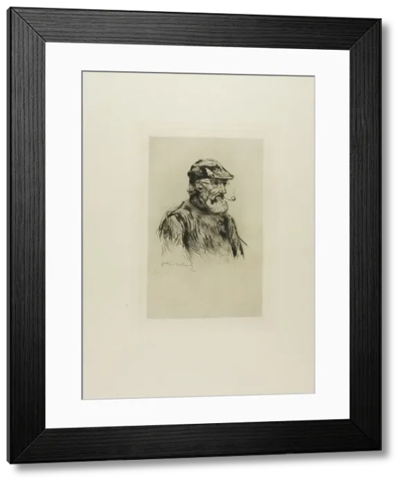 Framed Print : Portrait of an Old Fisherman, 1878. Creator: Gaston la Touche Framed Print : Portrait of an Old Fisherman, 1878. Creator: Gaston la Touche