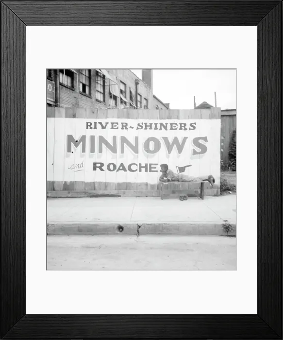 Framed Print : Coon dawgling, Memphis, Tennessee, 1936. Creator: Dorothea Lange Framed Print : Coon dawgling, Memphis, Tennessee, 1936. Creator: Dorothea Lange