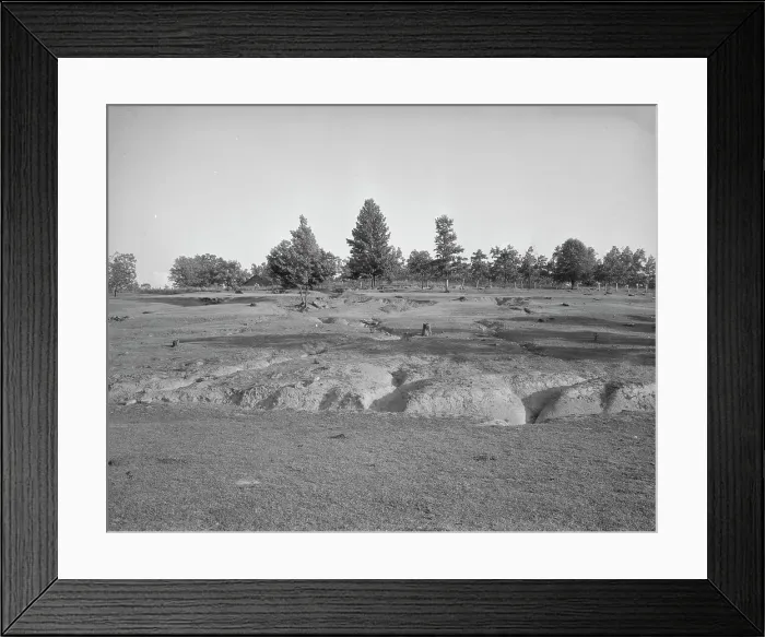 Framed Print : Erosion near Lawrenceville, Georgia, 1937. Creator: Dorothea Lange Framed Print : Erosion near Lawrenceville, Georgia, 1937. Creator: Dorothea Lange