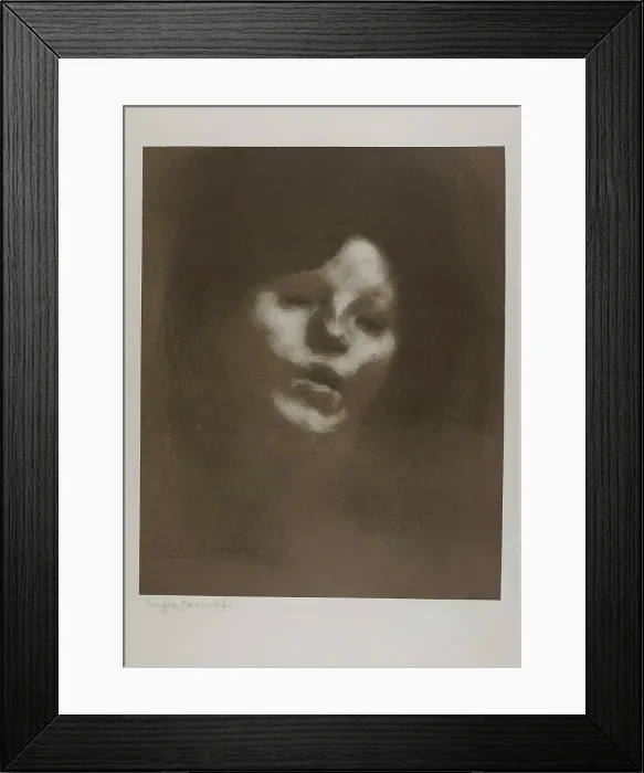 Framed Print : Marguerite Carrière, 1901. Creator: Eugene Carriere Framed Print : Marguerite Carrière, 1901. Creator: Eugene Carriere