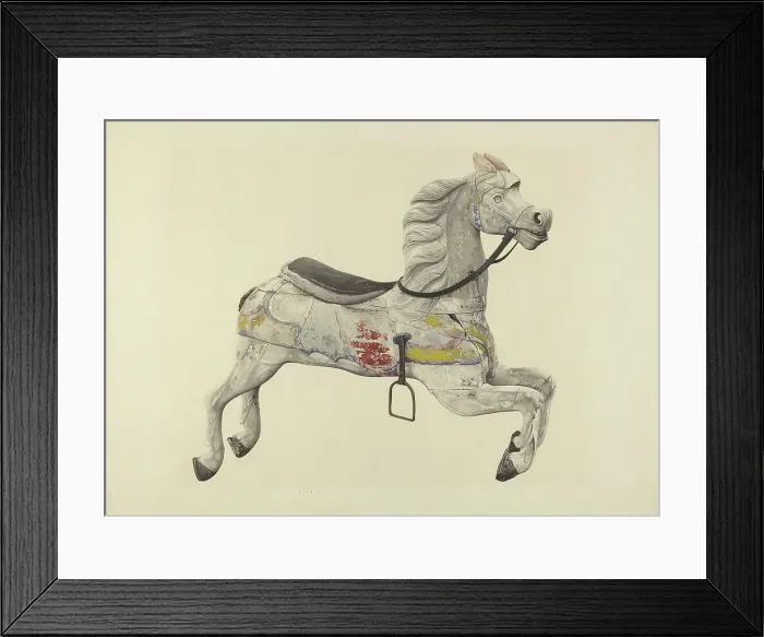 Framed Print : Carousel Horse, c. 1939. Creator: George Constantine;Constantine, George Framed Print : Carousel Horse, c. 1939. Creator: George Constantine;Constantine, George