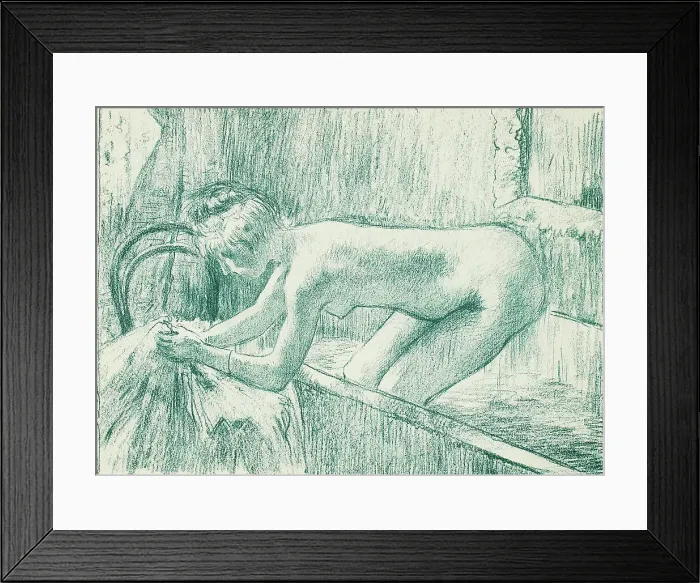 Framed Print : Getting Out of the Bath, 1889–90. Creator: Georges William Thornley Framed Print : Getting Out of the Bath, 1889–90. Creator: Georges William Thornley