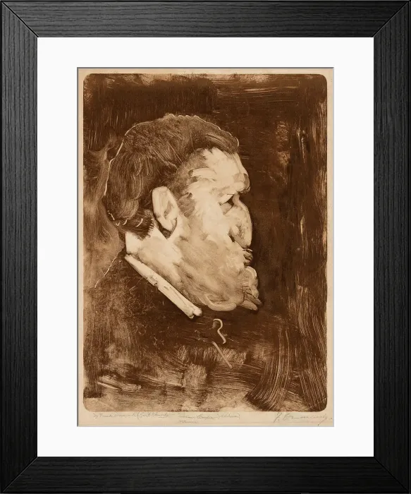 Framed Print : Caricature of William Gedney Bunce, 1883–84. Creator: Frank Duveneck Framed Print : Caricature of William Gedney Bunce, 1883–84. Creator: Frank Duveneck