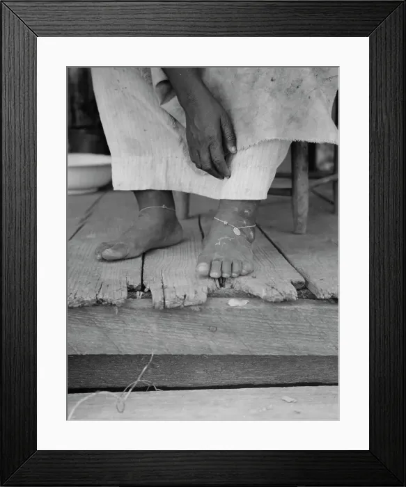 Framed Print : Fifty-seven year old sharecropper woman, Hinds County, Mississippi, 1937. Creator: Dorothea Lange Framed Print : Fifty-seven year old sharecropper woman, Hinds County, Mississippi, 1937. Creator: Dorothea Lange