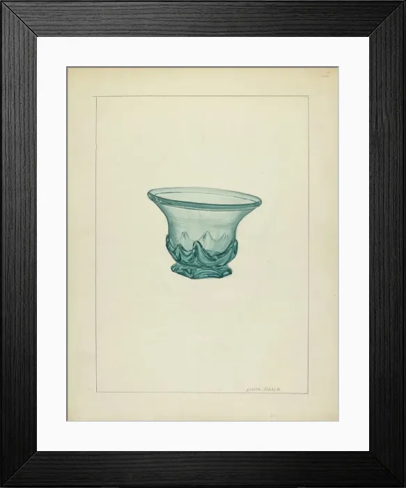 Framed Print : Bowl, c. 1940. Creator: John Dana
