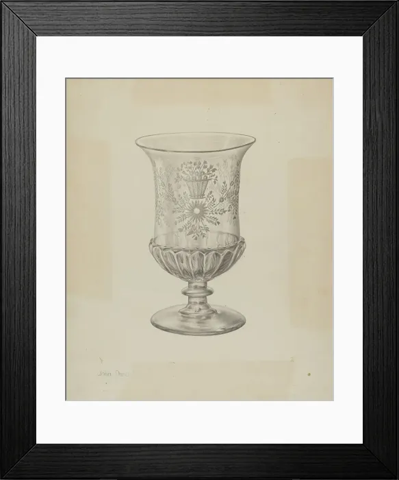 Framed Print : Vase, c. 1940. Creator: John Dana Framed Print : Vase, c. 1940. Creator: John Dana