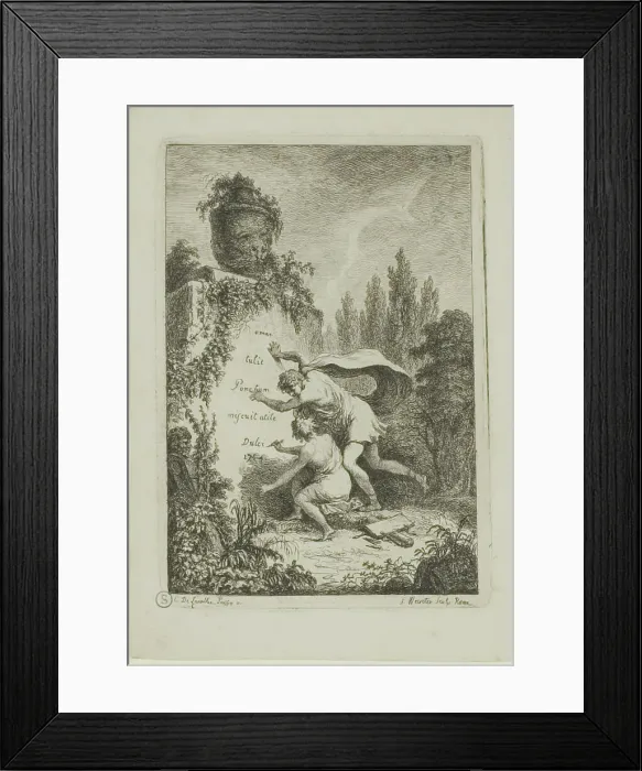 Framed Print : Plate from, Nella Venuta, 1764. Creator: Franz Edmund Weirotter Framed Print : Plate from, Nella Venuta, 1764. Creator: Franz Edmund Weirotter