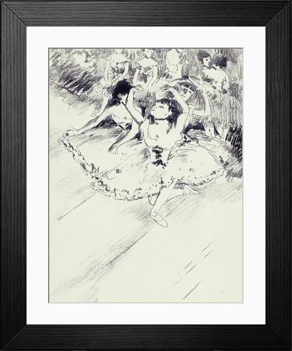 Framed Print : Ballet Practice, 1889–90. Creator: Georges William Thornley Framed Print : Ballet Practice, 1889–90. Creator: Georges William Thornley