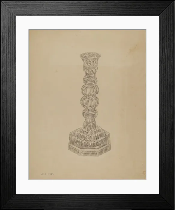 Framed Print : Candlestick, c. 1938. Creator: John Dana Framed Print : Candlestick, c. 1938. Creator: John Dana
