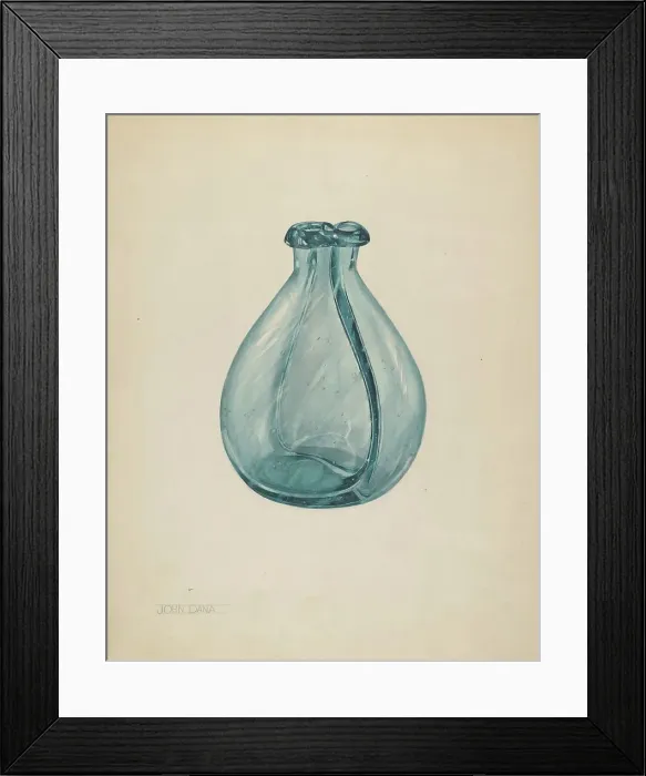Framed Print : Gemel Bottle, c. 1937. Creator: John Dana Framed Print : Gemel Bottle, c. 1937. Creator: John Dana