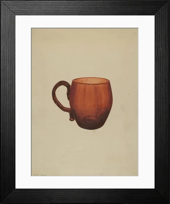 Framed Print : Mug, c. 1937. Creator: John Dana Framed Print : Mug, c. 1937. Creator: John Dana
