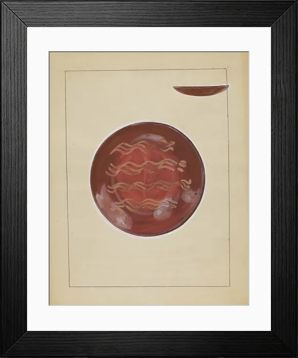 Framed Print : Plate, c. 1936. Creator: John Dana Framed Print : Plate, c. 1936. Creator: John Dana