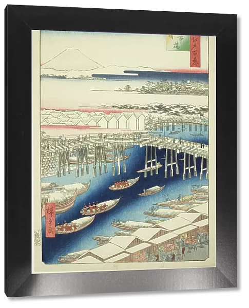 Clear Weather After Snow at Nihon Bridge (Nihonbashi yukibare), from the series... 1856. Creator: Ando Hiroshige