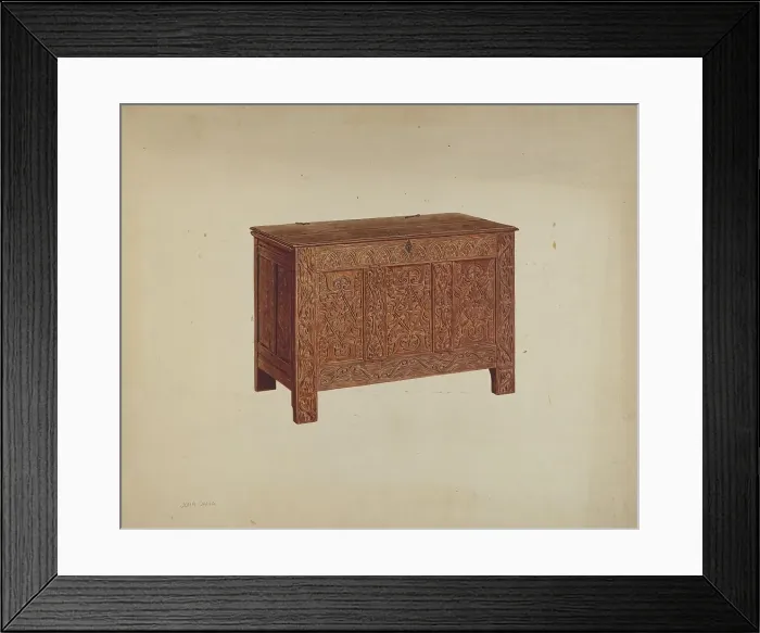 Framed Print : Chest, c. 1938. Creator: John Dana Framed Print : Chest, c. 1938. Creator: John Dana