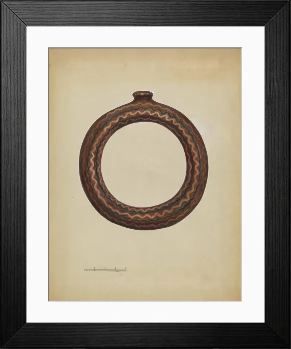 Framed Print : Ring Bottle, c. 1936. Creator: John Dana Framed Print : Ring Bottle, c. 1936. Creator: John Dana