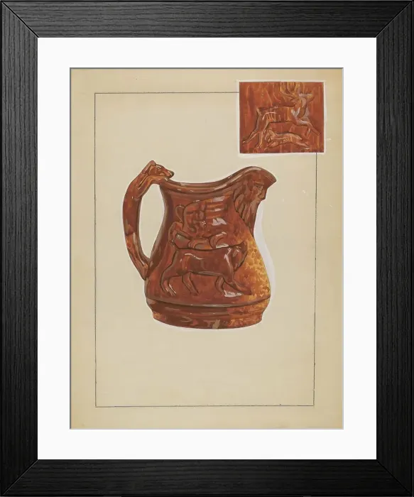 Framed Print : Jug, c. 1936. Creator: John Dana Framed Print : Jug, c. 1936. Creator: John Dana