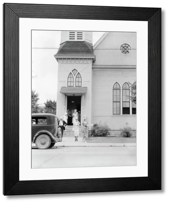 Framed Print : Sunday morning, Dayton, Tennessee, 1936. Creator: Dorothea Lange Framed Print : Sunday morning, Dayton, Tennessee, 1936. Creator: Dorothea Lange
