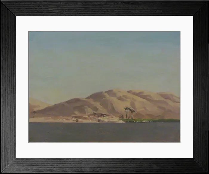 Framed Print : Four Palms on Verdant Field Near Nile, January 4, 1876. Creator: Lockwood de Forest Framed Print : Four Palms on Verdant Field Near Nile, January 4, 1876. Creator: Lockwood de Forest
