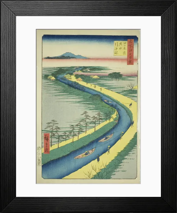 Framed Print : Towboats along the Yotsugidori Canal (Yotsugidori yosui hikifune), from the series One... 1857. Creator: Ando Hiroshige. Towboats along the Yotsugidori Canal (Yotsugidori yosui hikifune), from the series One... 1857. Creator: Ando Hiroshige Framed Print : Towboats along the Yotsugidori Canal (Yotsugidori yosui hikifune), from the series One... 1857. Creator: Ando Hiroshige. Towboats along the Yotsugidori Canal (Yotsugidori yosui hikifune), from the series One... 1857. Creator: Ando Hiroshige