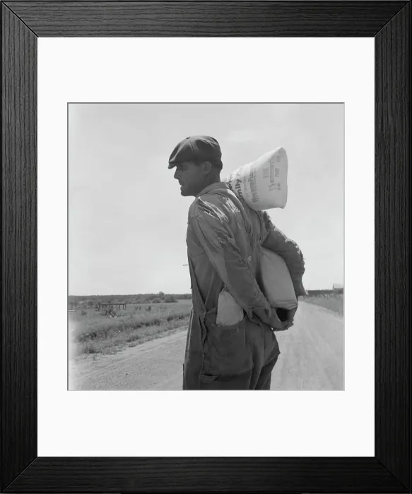 Framed Print : Relief client near Oil City, Carter County, Oklahoma, 1937. Creator: Dorothea Lange Framed Print : Relief client near Oil City, Carter County, Oklahoma, 1937. Creator: Dorothea Lange
