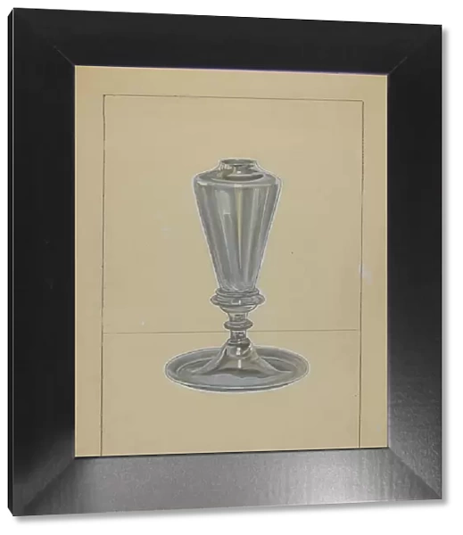 Sperm Oil Lamp, 1935 / 1942. Creator: John Dana