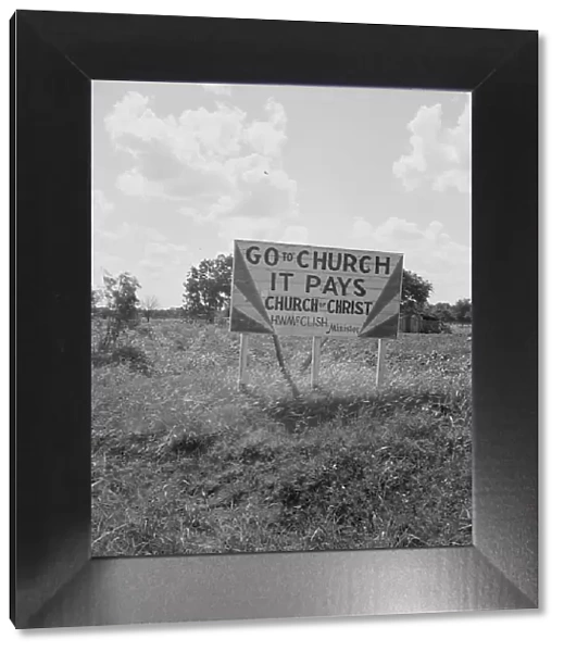 Georgia road sign, 1937. Creator: Dorothea Lange