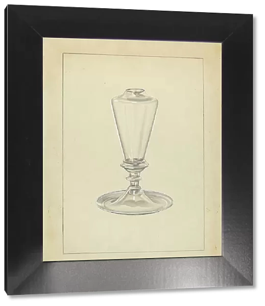 Sperm Oil Lamp, c. 1940. Creator: John Dana
