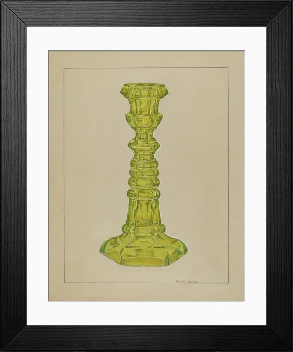 Framed Print : Candlestick, 1935 / 1942. Creator: John Dana Framed Print : Candlestick, 1935 / 1942. Creator: John Dana