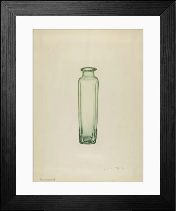Framed Print : Medicine Bottle, c. 1936. Creator: John Dana Framed Print : Medicine Bottle, c. 1936. Creator: John Dana