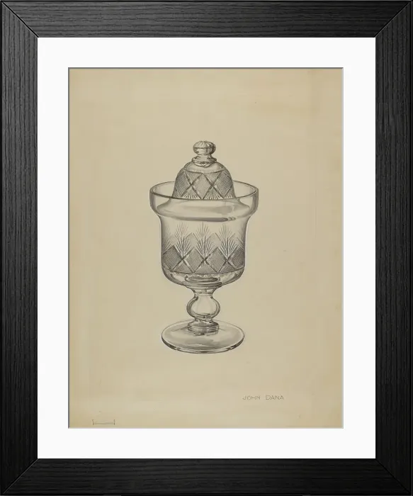 Framed Print : Sugar Bowl with Cover, c. 1936. Creator: John Dana Framed Print : Sugar Bowl with Cover, c. 1936. Creator: John Dana