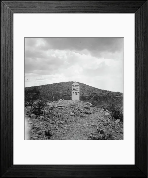 Framed Print : Sign near Tombstone, Boot Hill graveyard, Arizona, 1937. Creator: Dorothea Lange Framed Print : Sign near Tombstone, Boot Hill graveyard, Arizona, 1937. Creator: Dorothea Lange