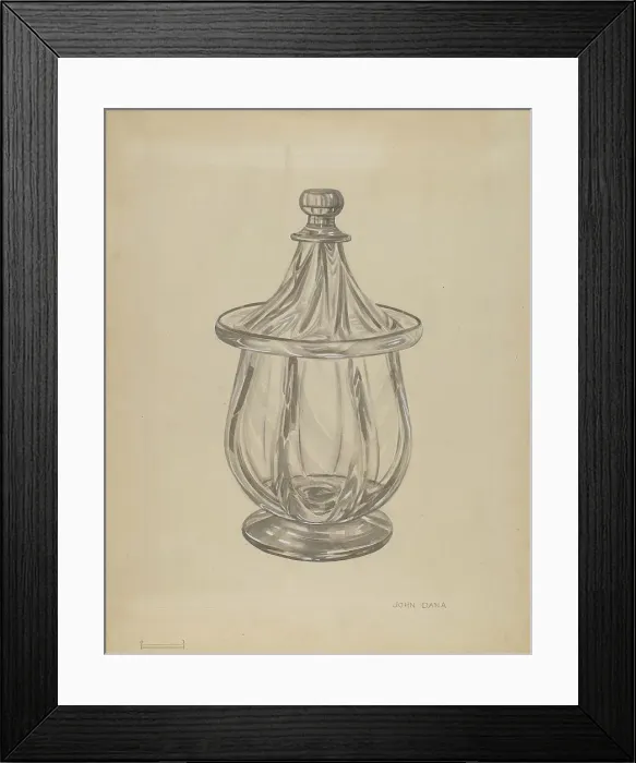 Framed Print : Sugar Bowl with Cover, c. 1936. Creator: John Dana Framed Print : Sugar Bowl with Cover, c. 1936. Creator: John Dana